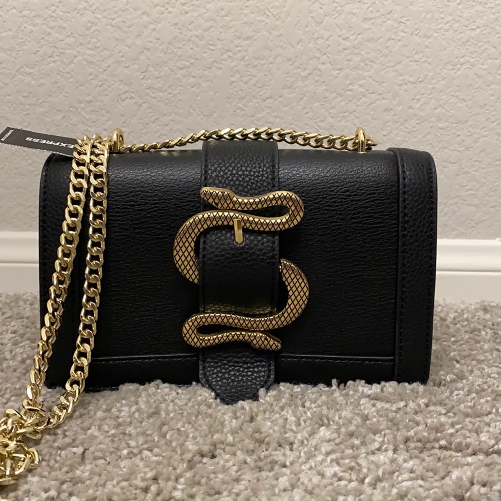 Express Gold Chain Snake Bag